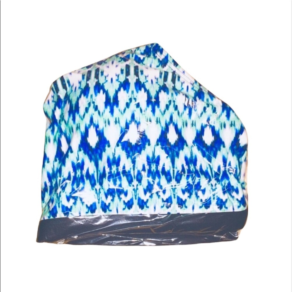 NWT Next: 38B/C Blue and Black Bikini Top - Picture 3 of 4